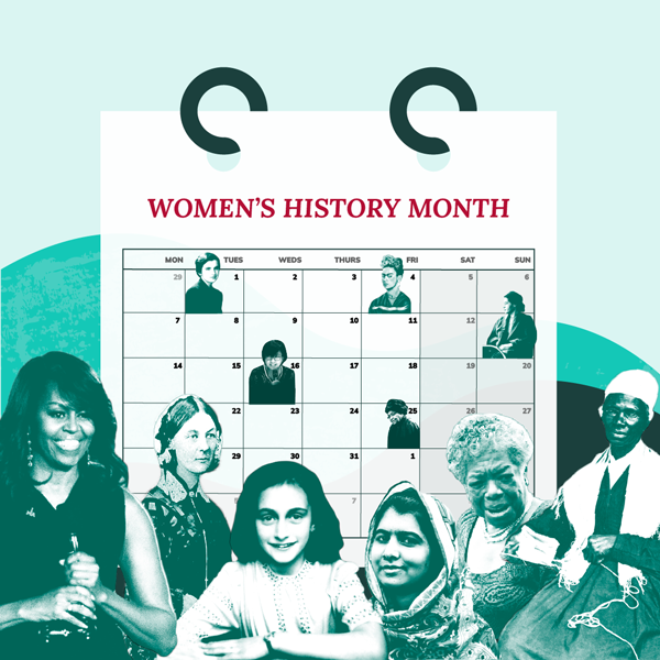 womens history month calendar